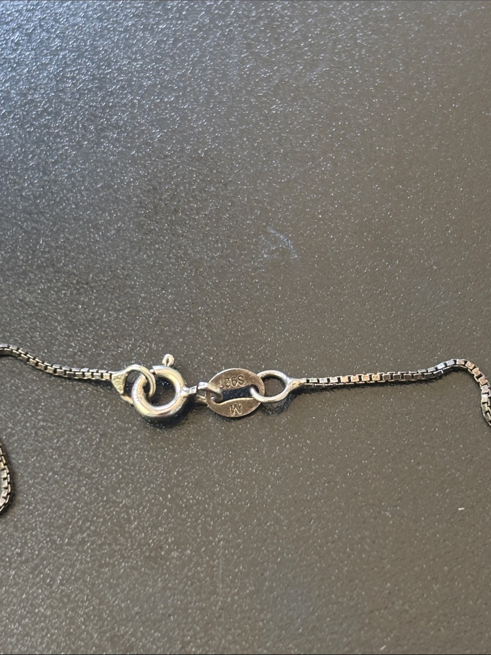 .925 Sterling Real Silver Boxchain Box Chain Link Necklace 18” Fine Jewelry vtg - Picture 5 of 12
